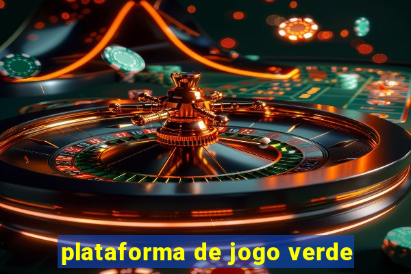 plataforma de jogo verde